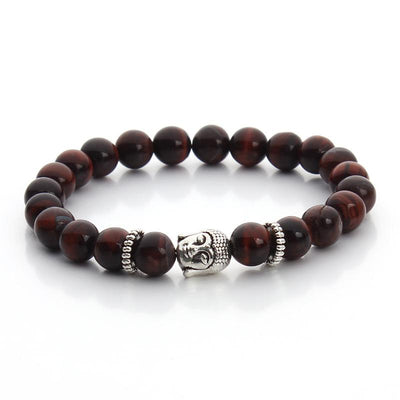 Pulsera de Buda ojo de tigre Sudáfrica A (cuentas 8mm)