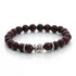 Bracelet Bouddha oeil de taureau Afrique du Sud À (boules 8mm) - La Boite à Cailloux