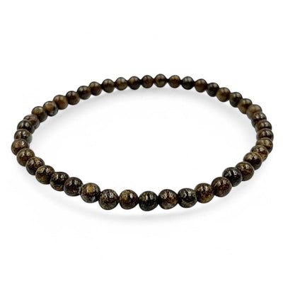 Bracelet bronzite Brésil A (boules 3-4mm)