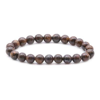 Bracelet bronzite Brésil A (boules 7-8mm)