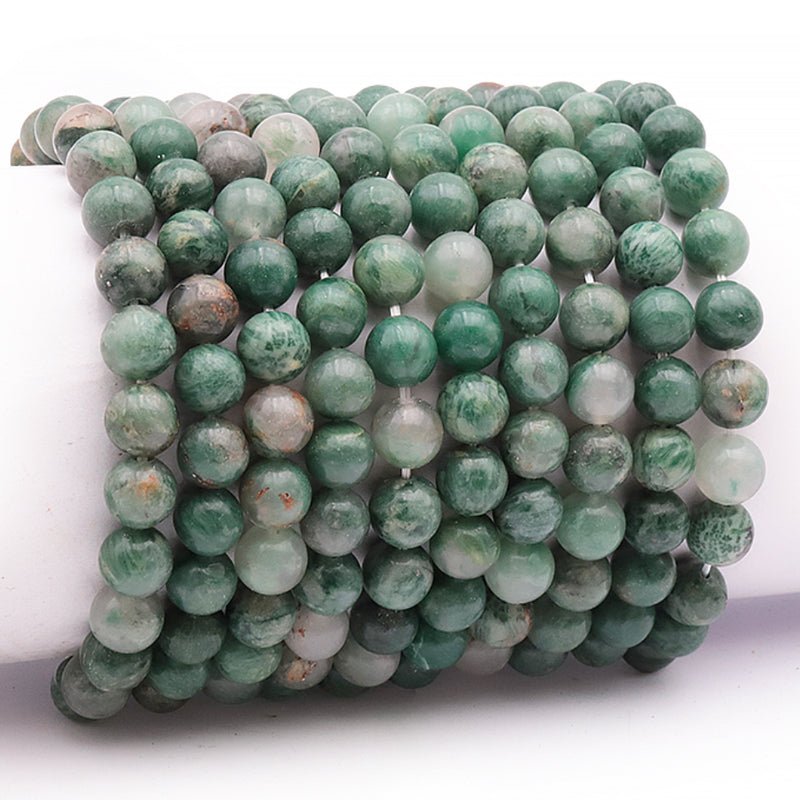 Bracelet Budstone Afrique du Sud A (boules 7 - 8mm) - La Boite à Cailloux