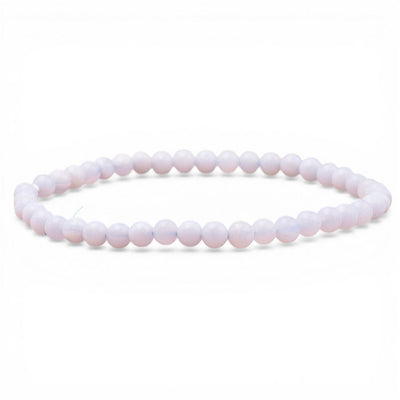 Pulsera calcedonia azul Namibia A (bolas 3-4mm)