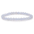 Bracelet calcédoine bleue Namibie AA (boules 5 - 6mm) - La Boite à Cailloux