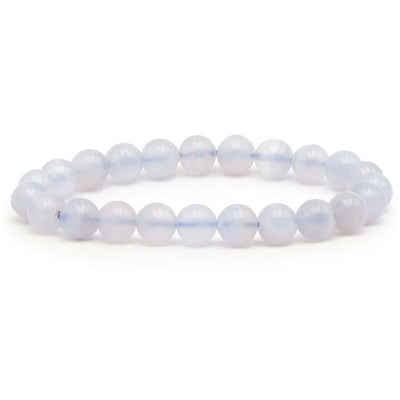Pulsera Namibia AA calcedonia azul (bolas 7-8mm)