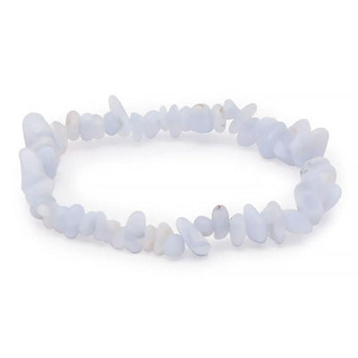 Pulsera Namibia AA calcedonia azul (perlas barrocas)