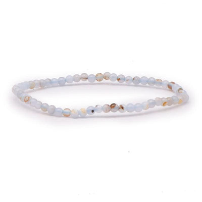 Pulsera Namibia AB calcedonia azul (bolas 3-4mm)