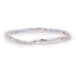 Bracelet calcédoine bleue Namibie AB (boules 3 - 4mm) - La Boite à Cailloux