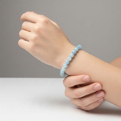 Pulsera México AAA calcita azul (bolas 7-8mm)