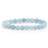 Bracelet calcite bleue Mexique AAA (boules 7 - 8mm) - La Boite à Cailloux