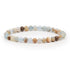 Bracelet calcite bleue sur Guangue Mexique AA (boules 5 - 6mm) - La Boite à Cailloux