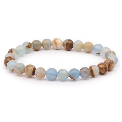 Pulsera de calcita azul en Guangue México AA (bolas de 7,5-8,5 mm)