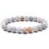 Bracelet célestine Madagascar A (boules 7-8mm) - La Boite à Cailloux