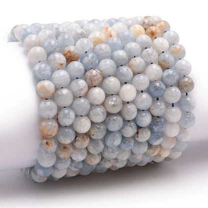 Bracelet célestine Madagascar A (boules 7-8mm) - La Boite à Cailloux
