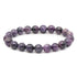 Bracelet charoite Russie AA (boules 9 - 10mm) - La Boite à Cailloux