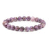 Bracelet charoite sur Quartz et Mica Russie AA+ (boules 7 - 8mm) - La Boite à Cailloux