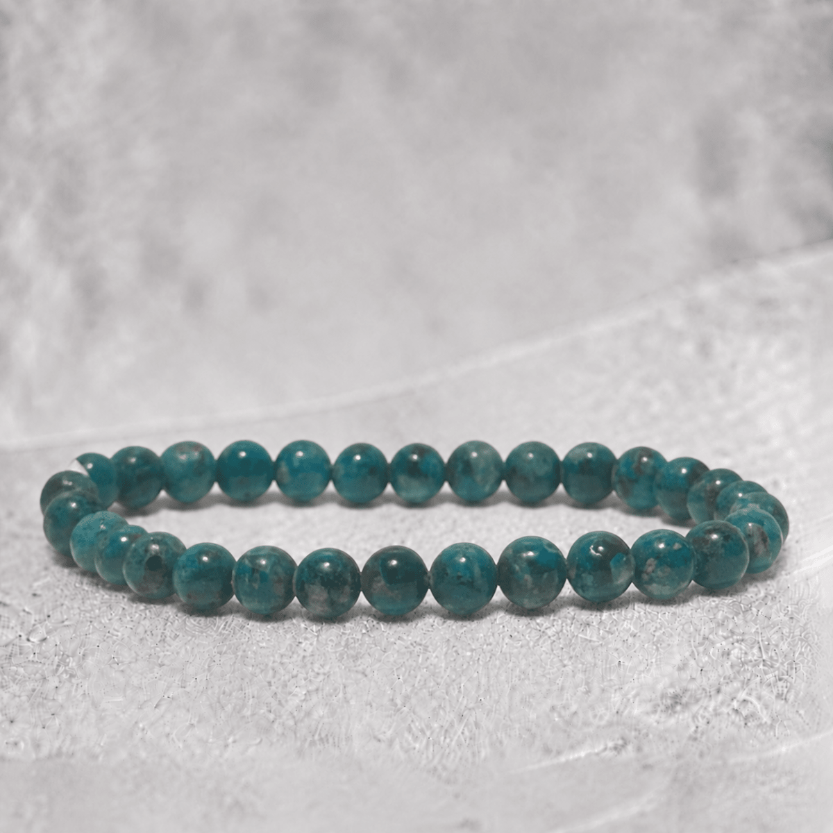Bracelet chrysocolle Arizona AAA (boules 6-7mm) - La Boite à Cailloux