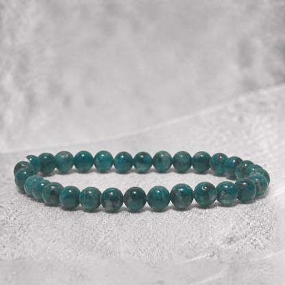Bracelet chrysocolle Arizona AAA (boules 6-7mm) - La Boite à Cailloux