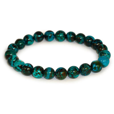 Pulsera crisocola AAA Congo (bolas 8-9mm)