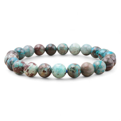 Bracelet chrysocolle Pérou A (boules 9-10mm)