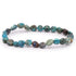 Bracelet chrysocolle Pérou A (grains 5 - 7mm) - La Boite à Cailloux