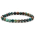 Bracelet chrysocolle Pérou AA (boules 7 - 8mm) - La Boite à Cailloux