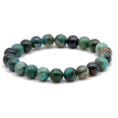Pulsera Crisocola Perú AA (bolas 9-10mm)