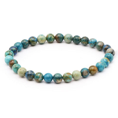 Bracelet chrysocolle Shattuckite Afrique du Sud AA (boules 5-6mm)