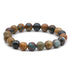 Bracelet chrysocolle sur Gangue Pérou AB (boules 10mm) - La Boite à Cailloux