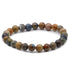 Bracelet chrysocolle sur Gangue Pérou AB (boules 7 - 8mm) - La Boite à Cailloux