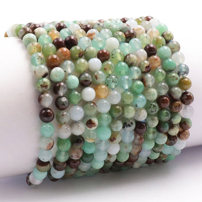 Bracelet Chrysoprase Australie A+ (boules 5 - 6mm) - La Boite à Cailloux