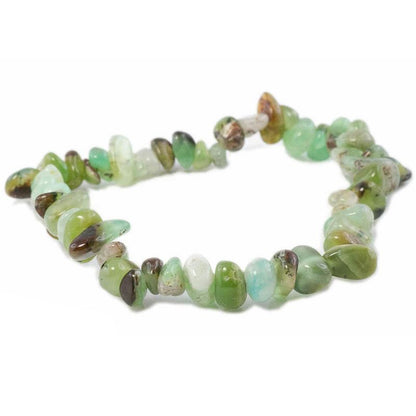 Bracelet Chrysoprase Australie A (perles baroques) - La Boite à Cailloux