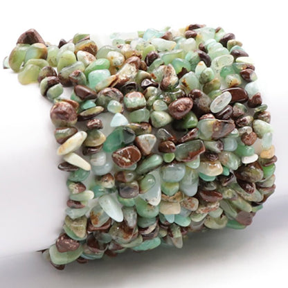 Bracelet Chrysoprase Australie A (perles baroques) - La Boite à Cailloux