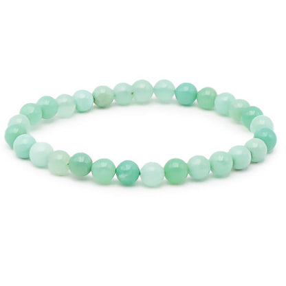 Bracelet Chrysoprase Australie AA+ (boules 5 - 6mm) - La Boite à Cailloux