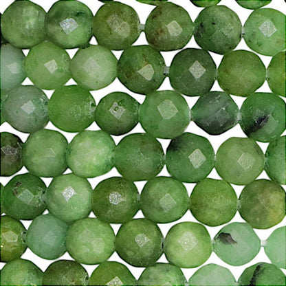 Bracelet Chrysoprase Brésil A (perles facettées 3 - 4mm) - La Boite à Cailloux