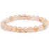 Bracelet citrine chauffée (améthyste chauffée) Brésil AA (boules 10mm) - La Boite à Cailloux