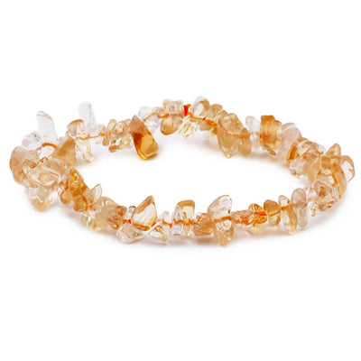 Pulsera de citrino calentada Brasil A (perlas barrocas)