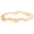 Bracelet citrine naturelle Madagascar A (grains 5 - 7mm) - La Boite à Cailloux
