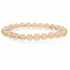 Bracelet citrine naturelle Madagascar AA (boules 7 - 8mm) - La Boite à Cailloux