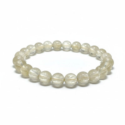 Pulsera de citrino natural de Madagascar AA (bolas de 7-8 mm)