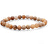 Bracelet corail fossilisé Brésil A (boules 5 - 6mm) - La Boite à Cailloux
