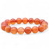Bracelet cornaline naturelle Brésil A (boules 12mm) - La Boite à Cailloux