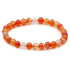 Bracelet cornaline naturelle Brésil A (boules 5 - 6mm) - La Boite à Cailloux