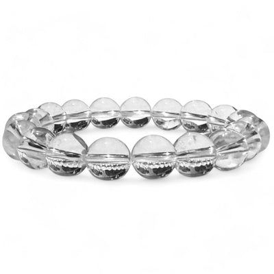 Rock crystal bracelet Brazil A (10mm balls)