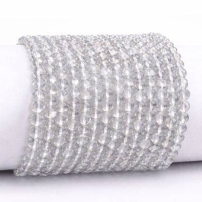 Bracelet cristal de roche Brésil A (boules 3-4mm)