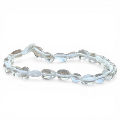 Bracelet cristal de roche Brésil A (grains 5 - 7mm) - La Boite à Cailloux