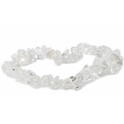 Bracelet cristal de roche Brésil A (perles baroques) - La Boite à Cailloux