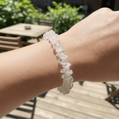 Rock crystal bracelet Brazil A (baroque pearls)