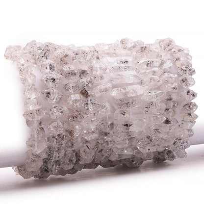 Bracelet cristal Herkimer Pakistan AA (perles baroques) - La Boite à Cailloux