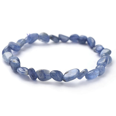 Pulsera de cianita azul India A (granos de 5-7 mm)