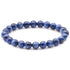 Bracelet cyanite bleue ou disthène chauffée Inde AA (boules 7 - 8mm) - La Boite à Cailloux